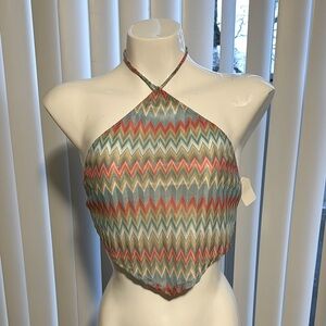 Chevron Halter Top - Multicolor